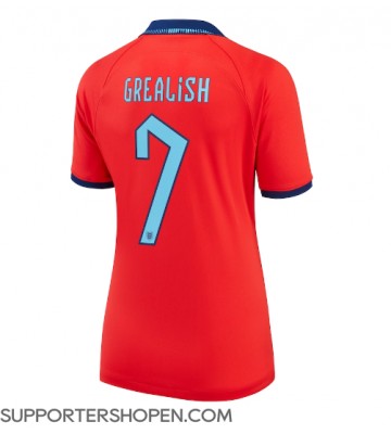 England Jack Grealish #7 Borta Matchtröja Dam VM 2022 Kortärmad
